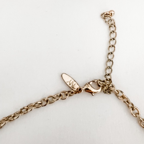 Peach and Gold Bauble Necklace - Picture 4 of 6